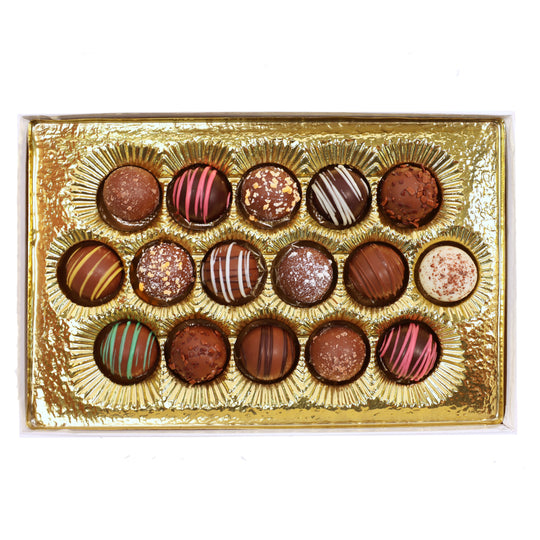 Assorted gourmet truffle box